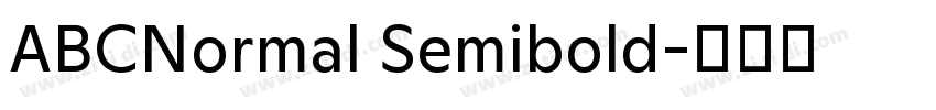 ABCNormal Semibold字体转换